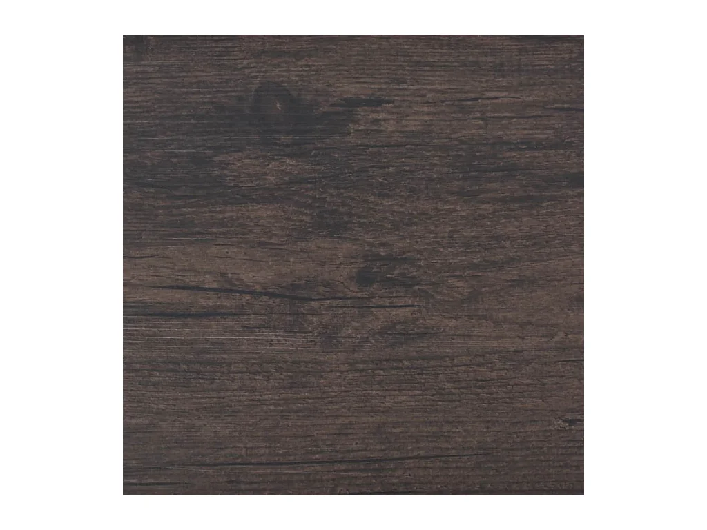 Planche de plancher PVC autoadhésif 5,02 m² 2 mm Marron foncé
