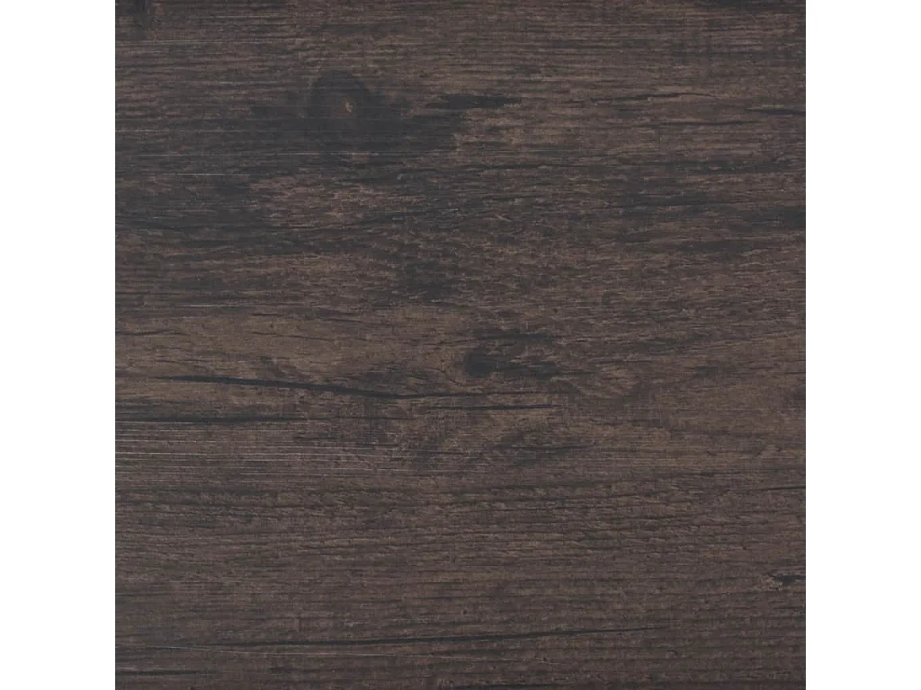 Planche de plancher PVC autoadhésif 5,02 m² 2 mm Marron foncé