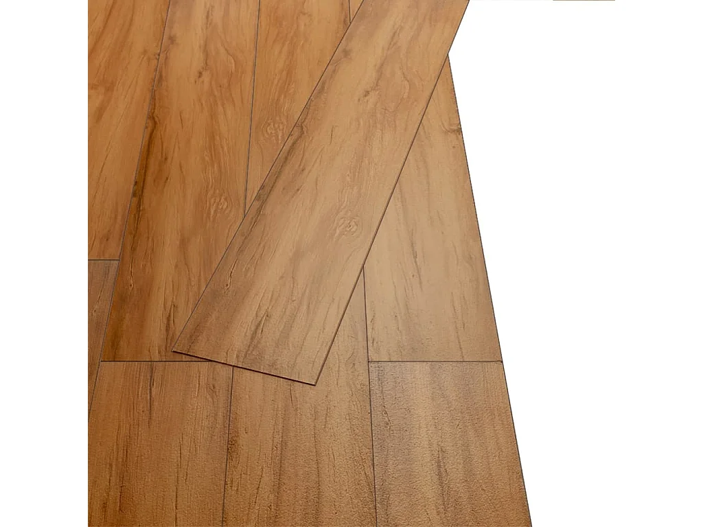 Planche de plancher PVC autoadhésif 5,02 m² 2 mm Orme naturel