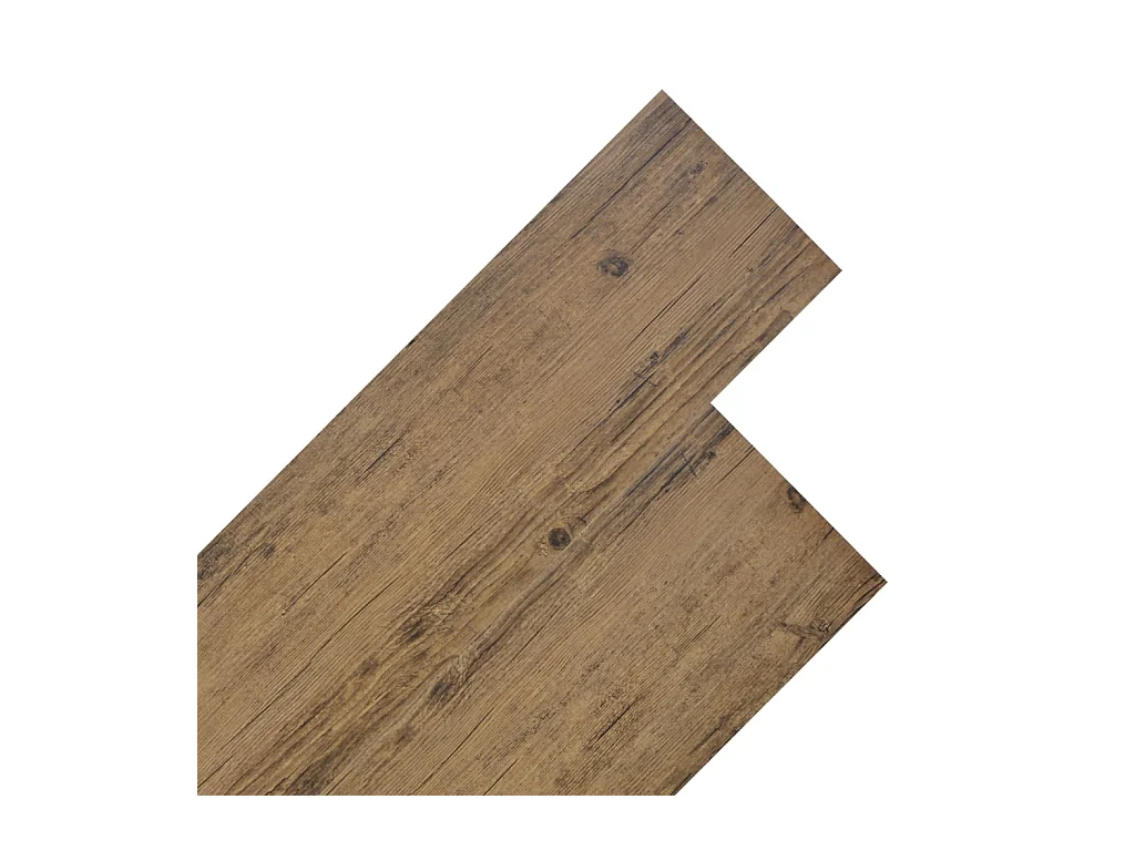 Planche de plancher PVC 5,26 m² 2 mm Marron noyer