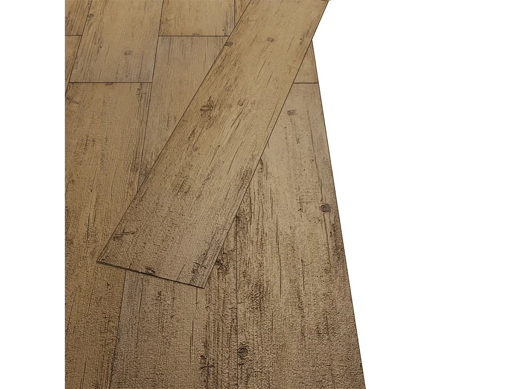 Planche de plancher PVC 5,26 m² 2 mm Marron noyer