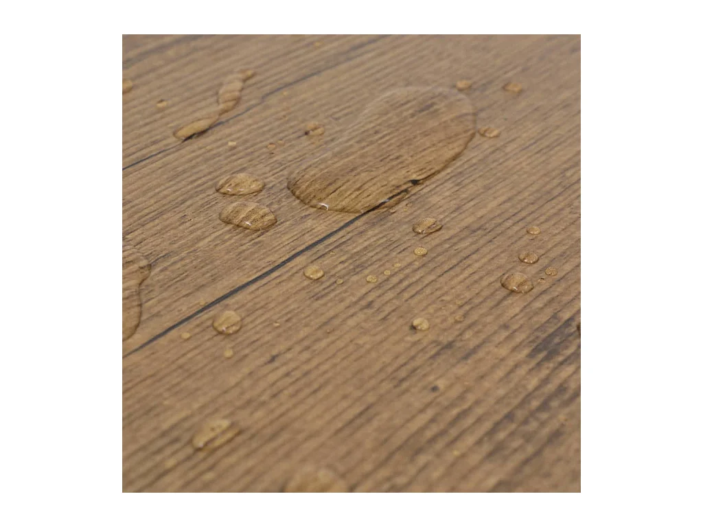 Planche de plancher PVC autoadhésif 5,02 m² 2 mm Marron noyer