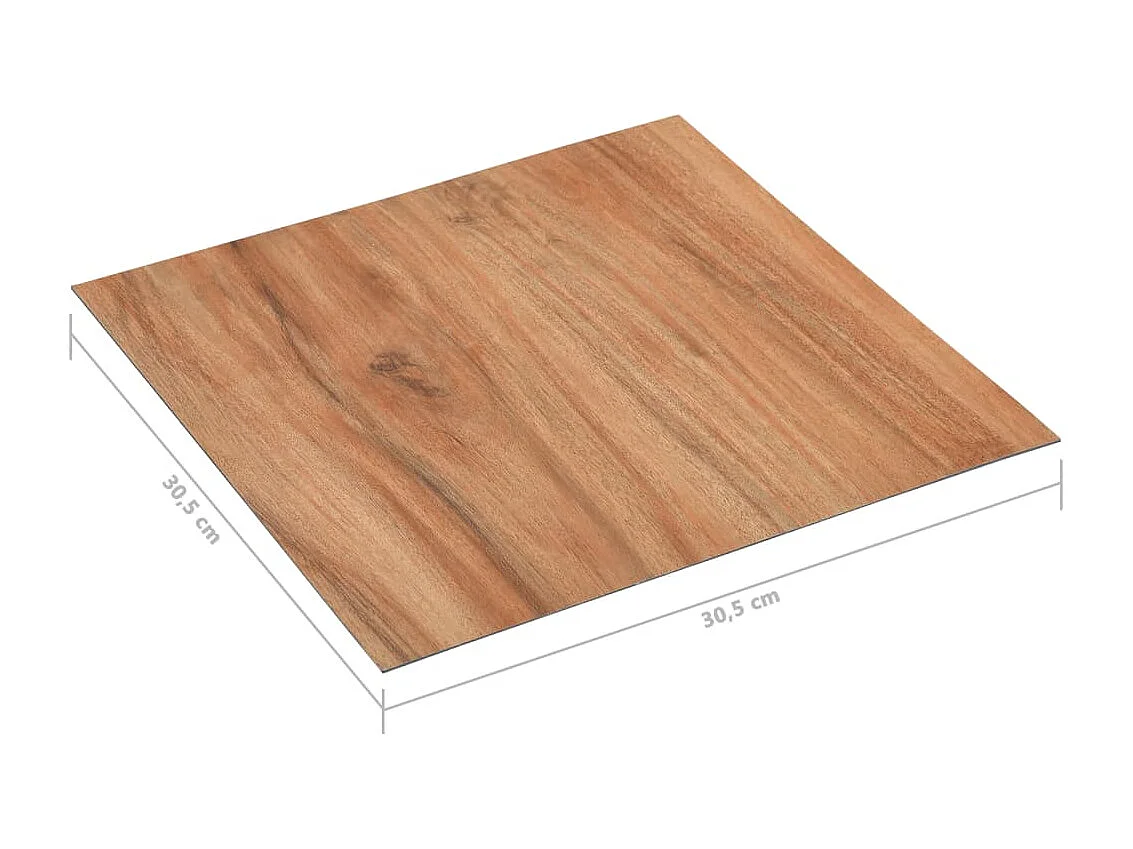 Planches de plancher autoadhésives 20 pcs PVC 1,86m² Bois clair