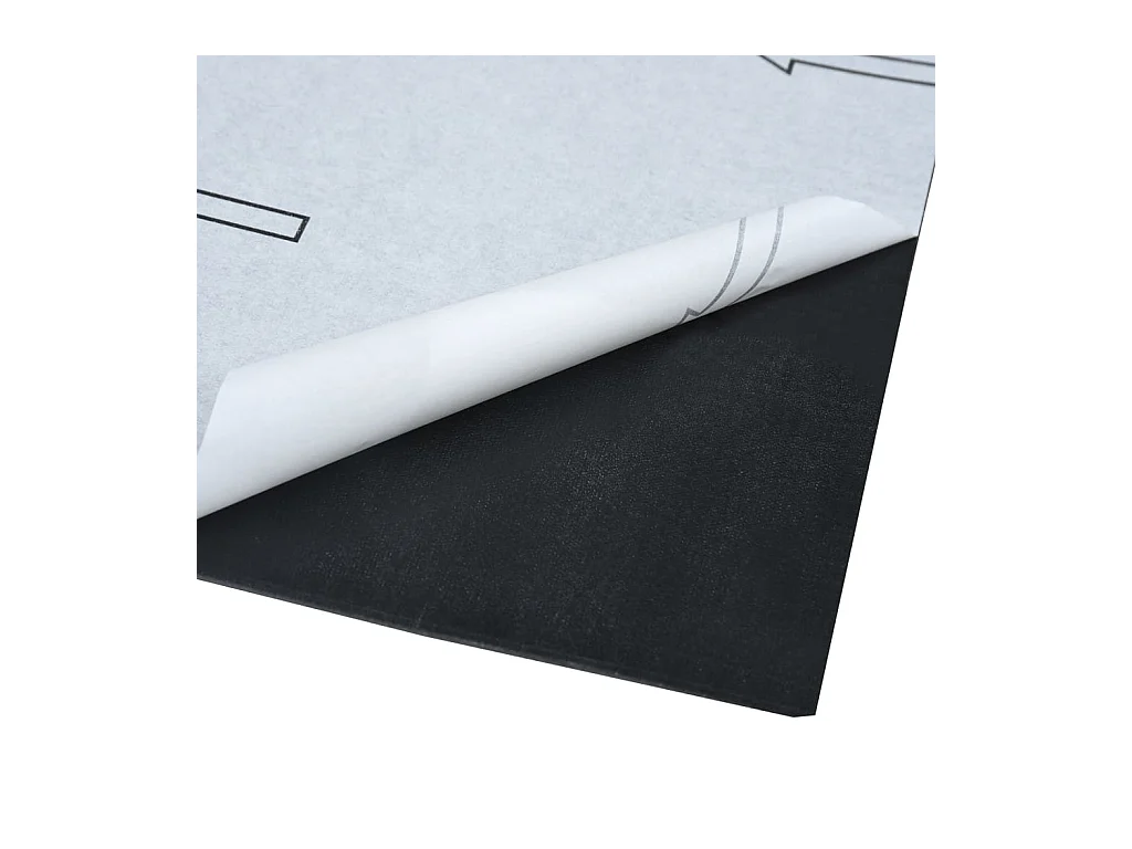 Planches plancher autoadhésives 20 pcs PVC 1,86 m² Marbre noir 2