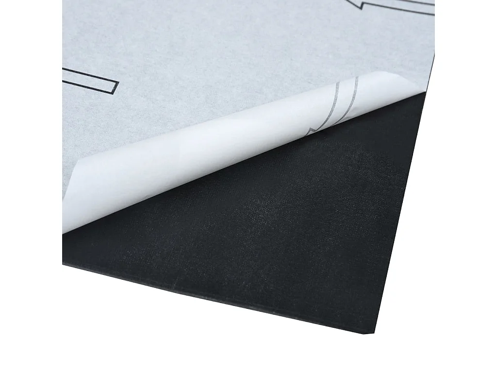 Planches plancher autoadhésives 20 pcs PVC 1,86 m² Marbre noir 2
