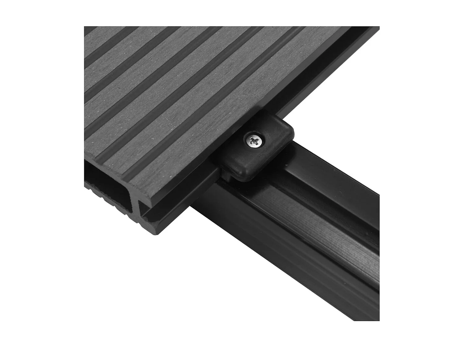 Panneaux de terrasse avec accessoires WPC 20 m² 2,2 m Gris