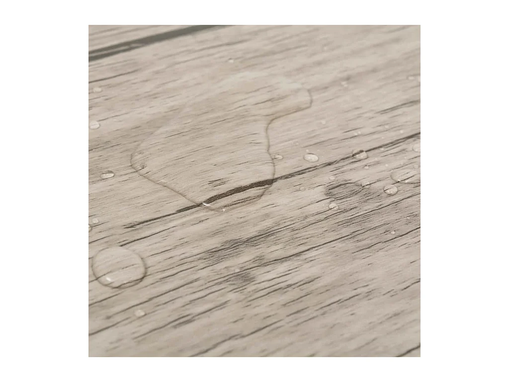 Planche de plancher PVC autoadhésif 5,02 m² 2 mm Chêne délavé