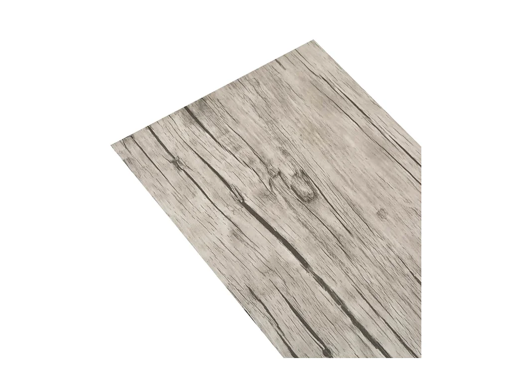 Planche de plancher PVC autoadhésif 5,02 m² 2 mm Chêne délavé