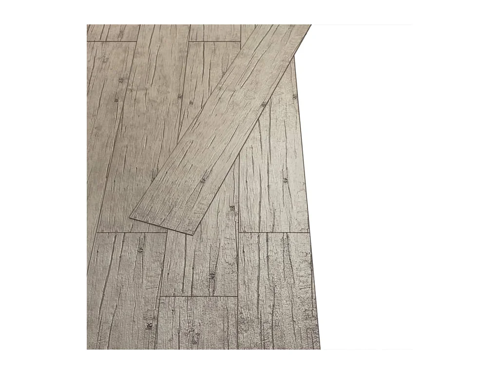 Planche de plancher PVC autoadhésif 5,02 m² 2 mm Chêne délavé