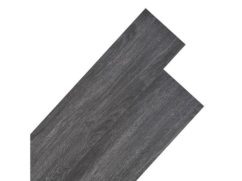 Planche de plancher PVC 5,26 m² 2 mm Noir et blanc