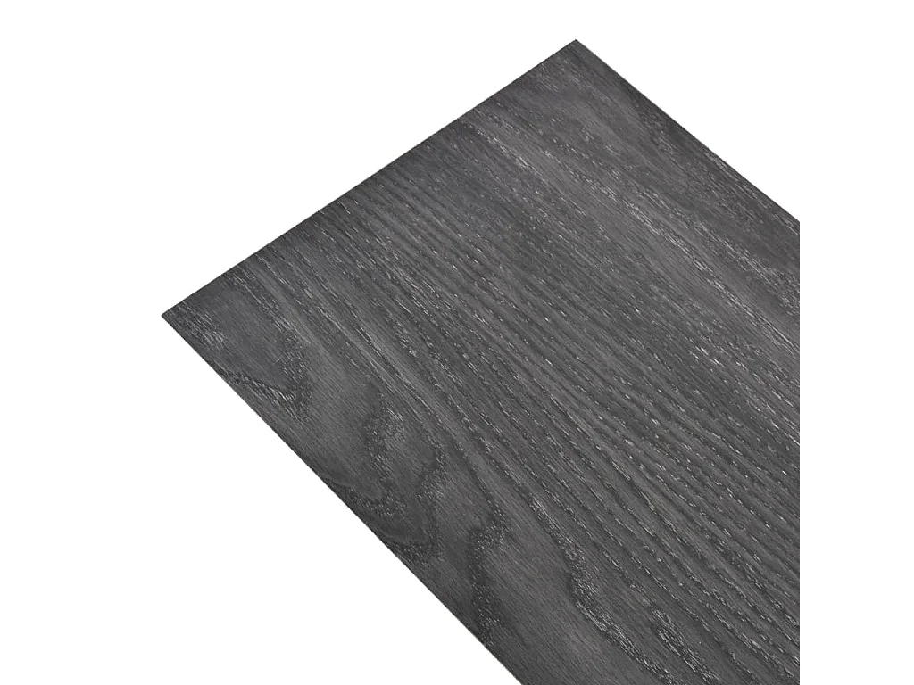 Planche de plancher PVC 5,26 m² 2 mm Noir et blanc