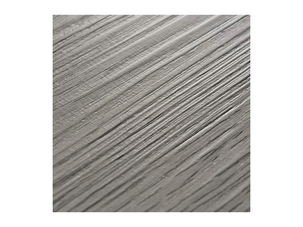 Planche de plancher PVC autoadhésif 5,02 m² 2 mm Gris foncé