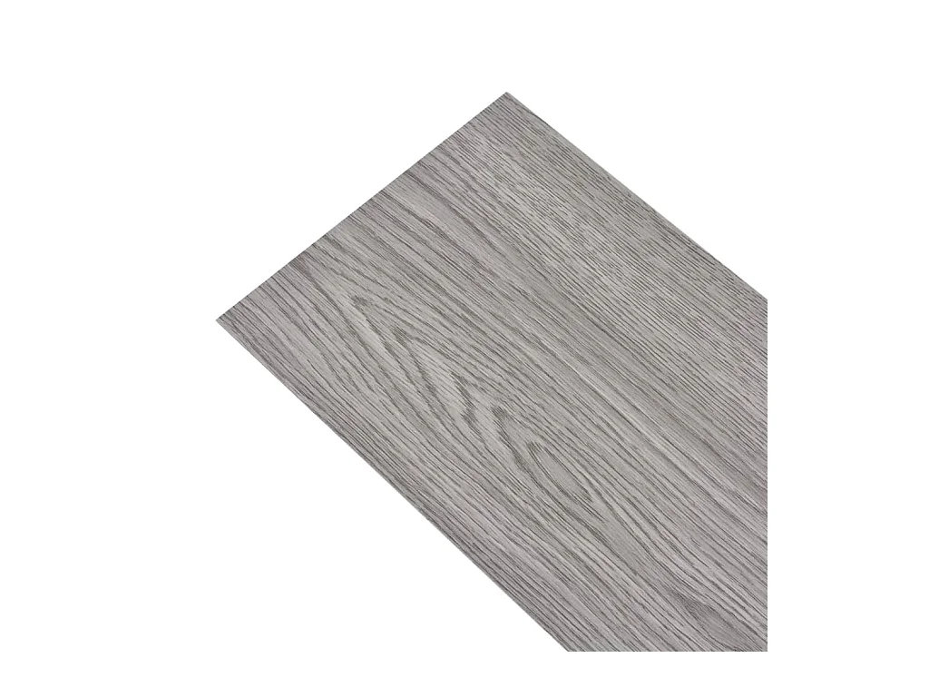 Planche de plancher PVC autoadhésif 5,02 m² 2 mm Gris foncé