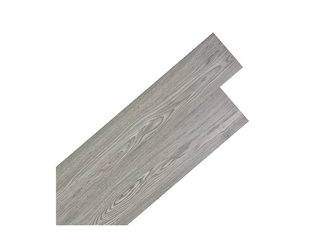Planche de plancher PVC autoadhésif 5,02 m² 2 mm Gris foncé