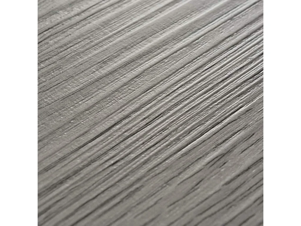 Planche de plancher PVC autoadhésif 5,02 m² 2 mm Gris foncé