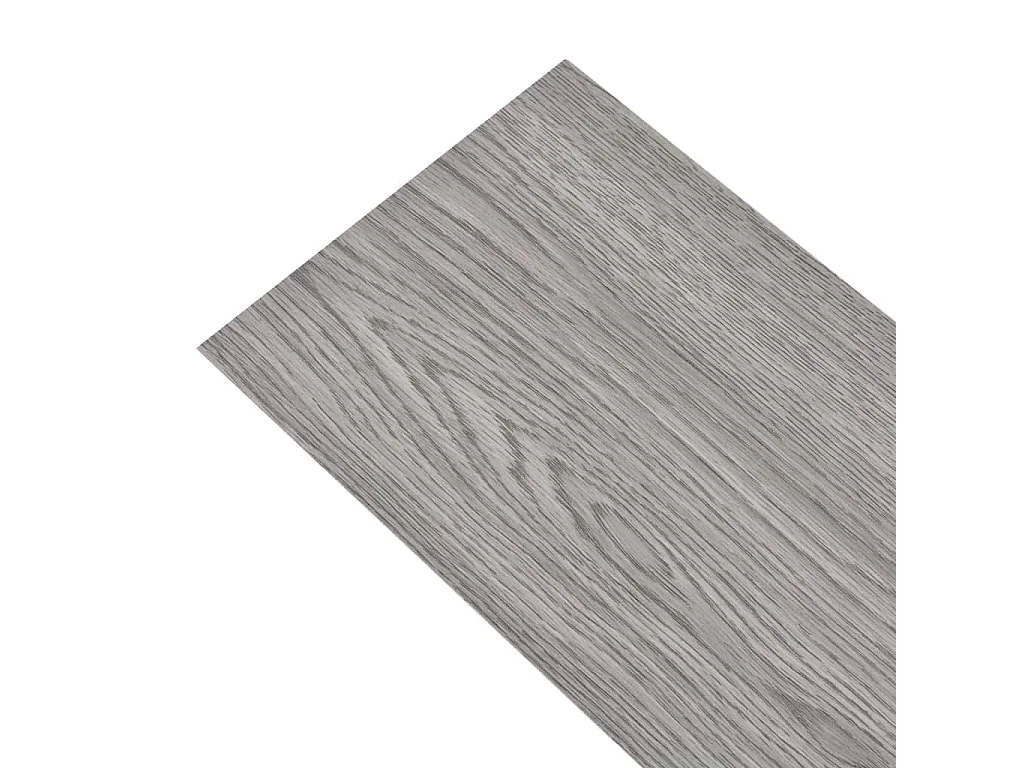 Planche de plancher PVC autoadhésif 5,02 m² 2 mm Gris foncé