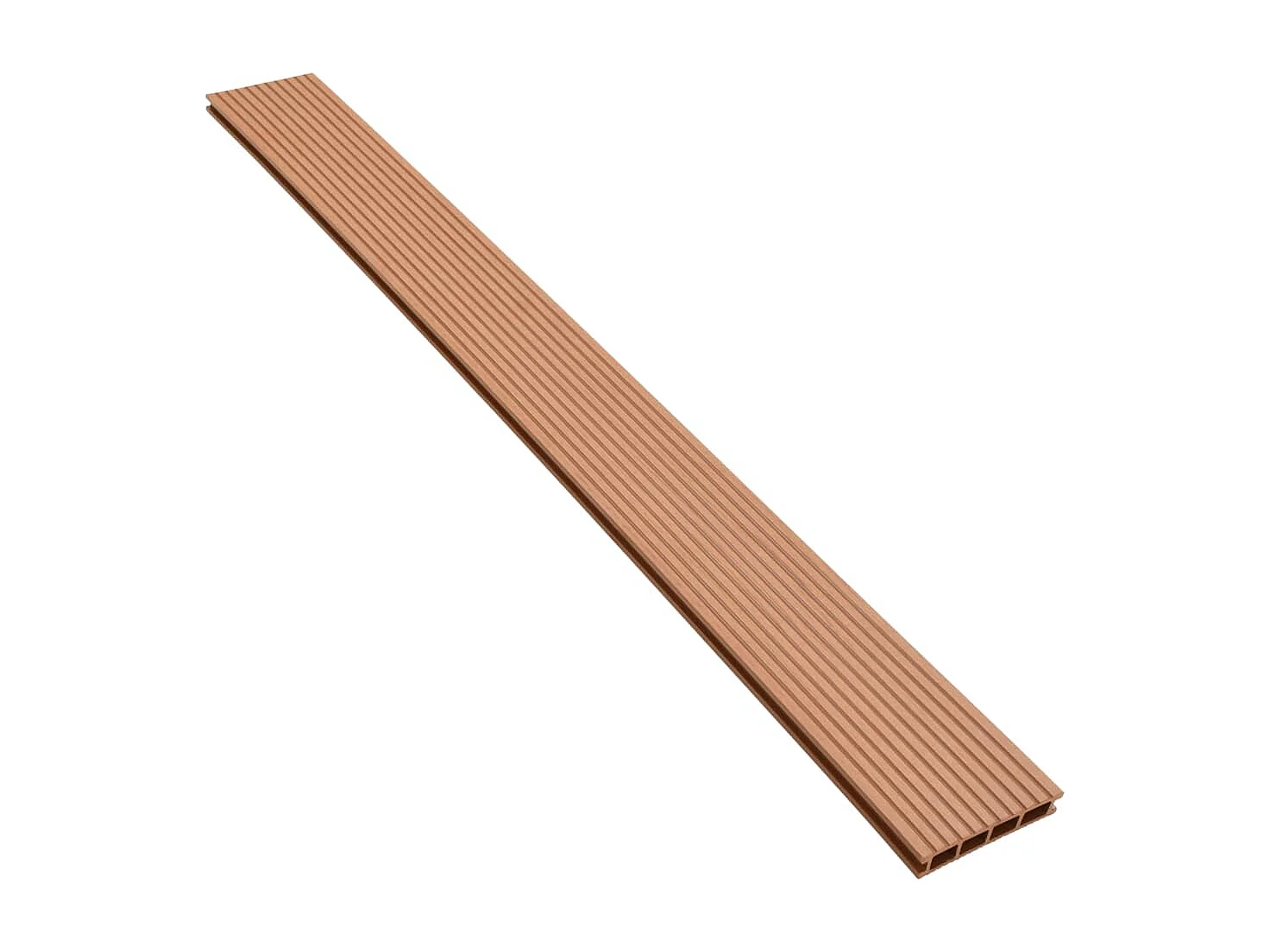 Panneaux de terrasse WPC avec accessoires 30 m² 4 m Marron