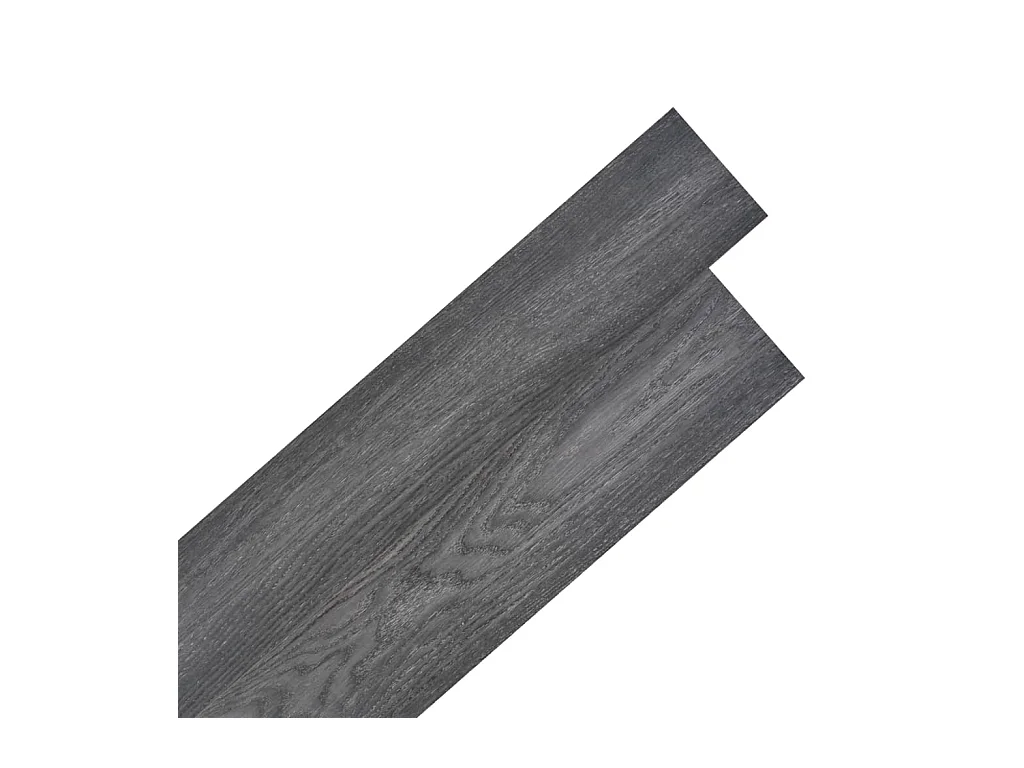 Planche de plancher PVC autoadhésif 5,02 m² 2 mm Noir et blanc