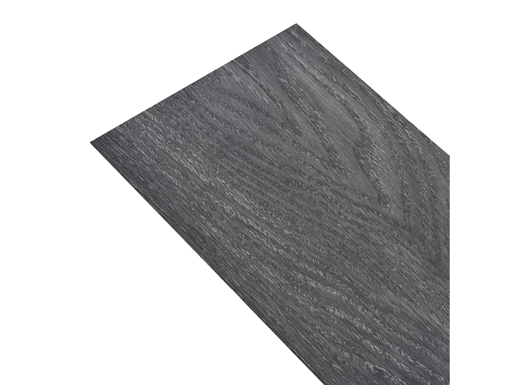 Planche de plancher PVC autoadhésif 5,02 m² 2 mm Noir et blanc