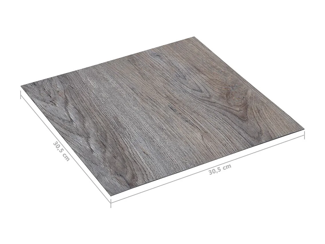 Planches de plancher autoadhésives 20 pcs PVC 1,86 m² Marron 9