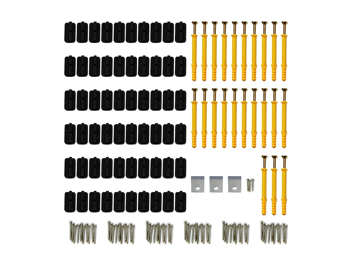 Panneaux de terrasse WPC avec accessoires 10 m² 4 m Marron