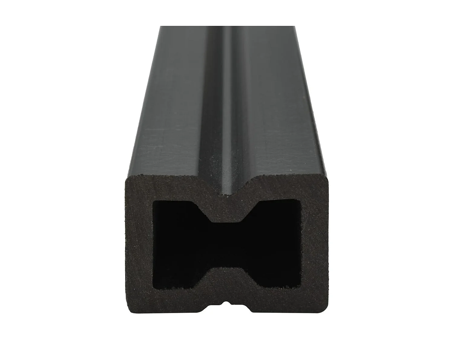 Panneaux de terrasse creux WPC 10 m² 4 m Marron foncé