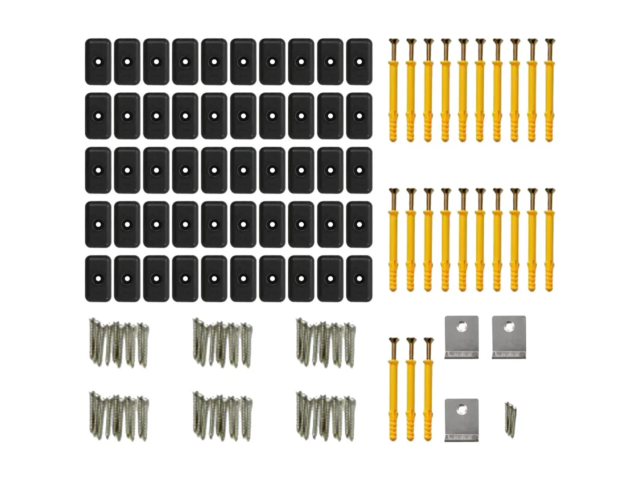 Panneaux de terrasse creux WPC 10 m² 4 m Marron foncé