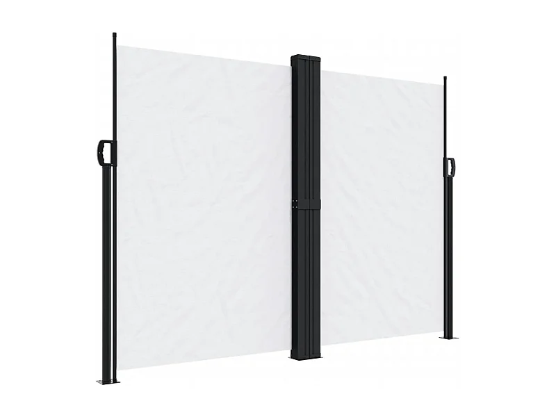 Toldo lateral retráctil blanco 180x600 cm