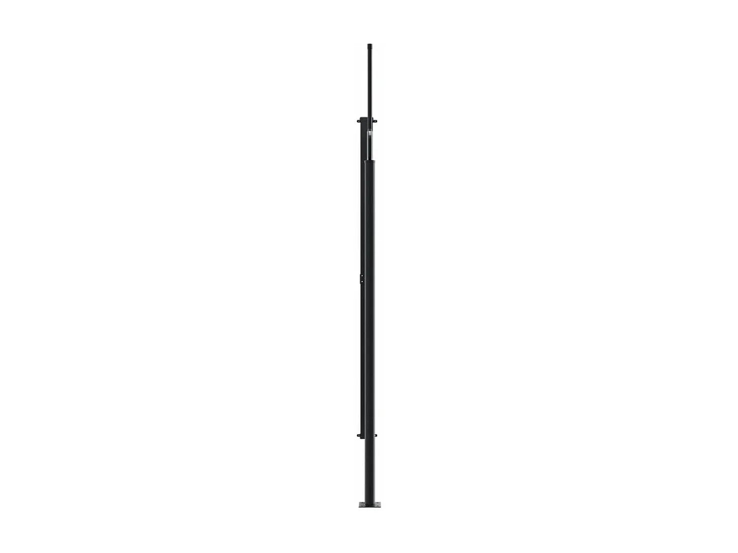 Toldo lateral retráctil blanco 200x500 cm