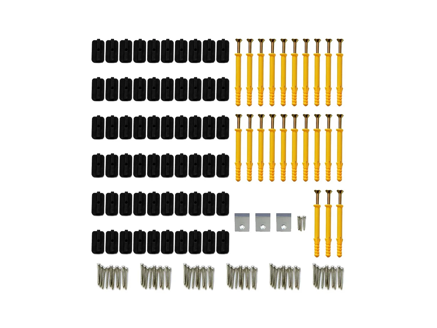 Panneaux de terrasse WPC avec accessoires 25 m² 4 m Marron
