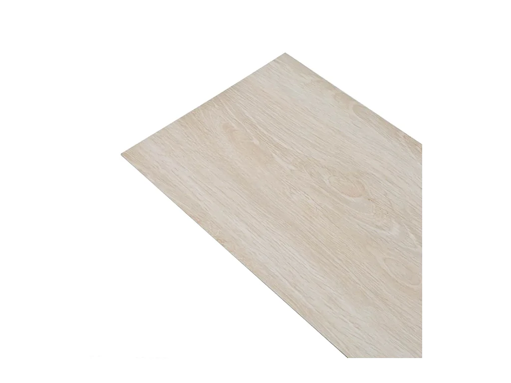 Planche de plancher PVC 5,26 m² 2 mm Couleur de chêne blanc