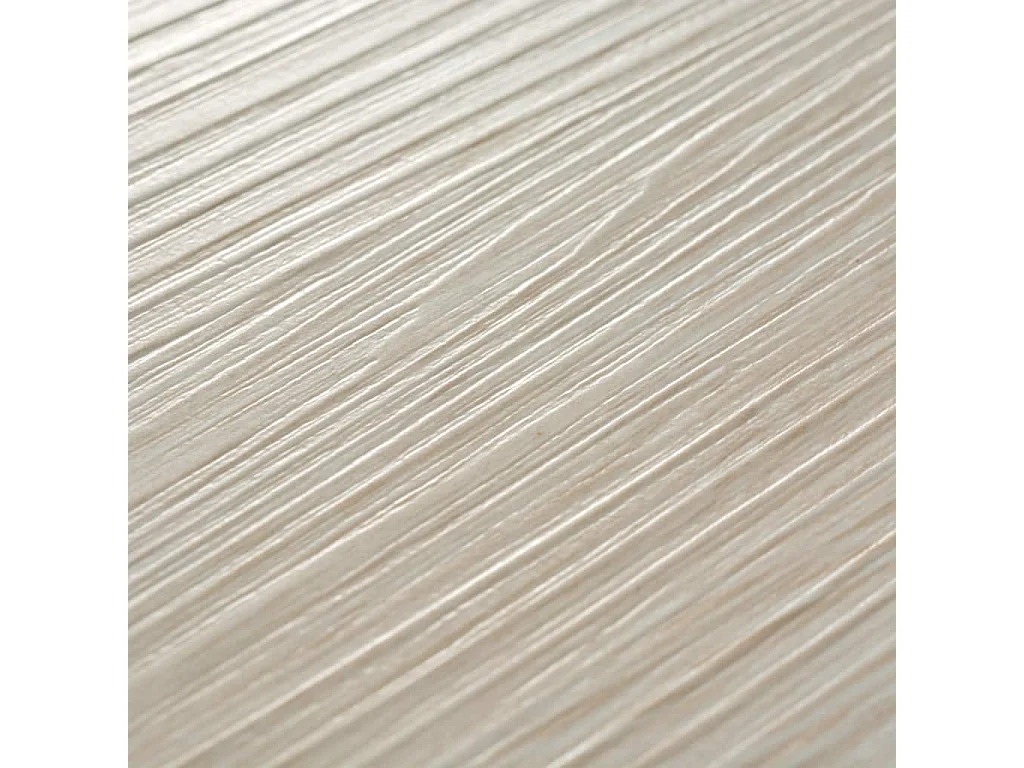 Planche de plancher PVC 5,26 m² 2 mm Couleur de chêne blanc