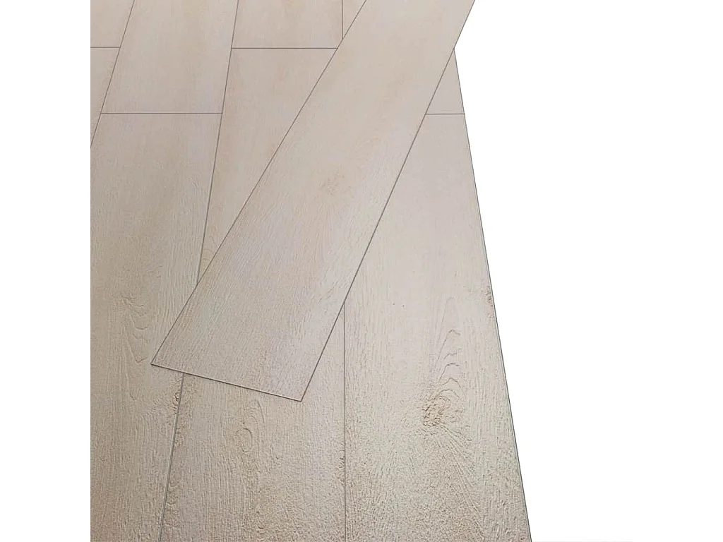 Planche de plancher PVC 5,26 m² 2 mm Couleur de chêne blanc