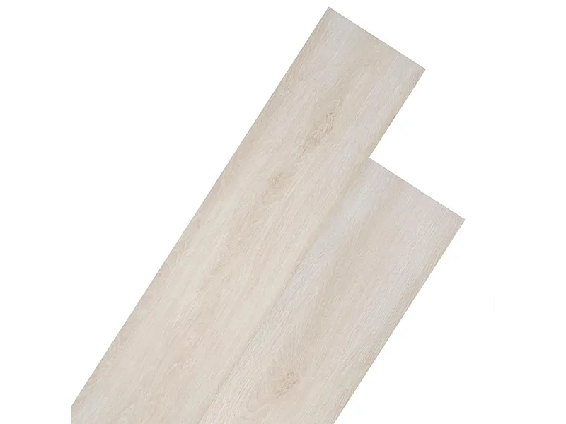 Planche de plancher PVC 5,26 m² 2 mm Couleur de chêne blanc