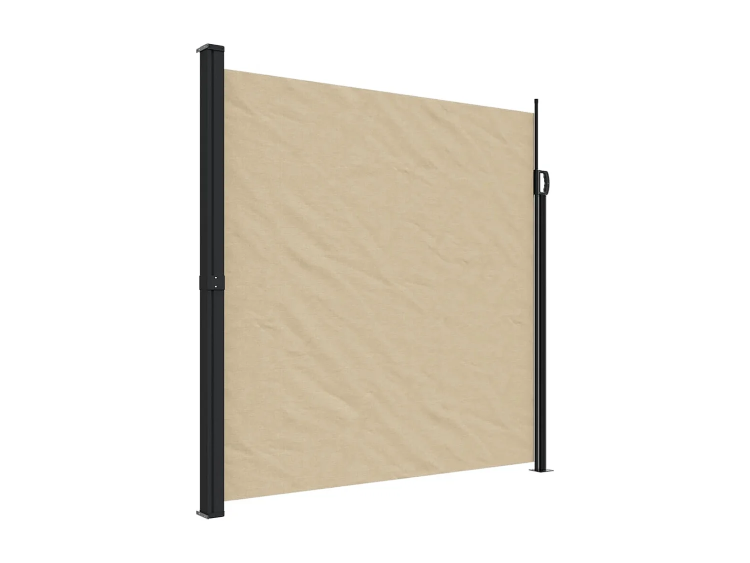 Toldo lateral retráctil beige 200x300 cm