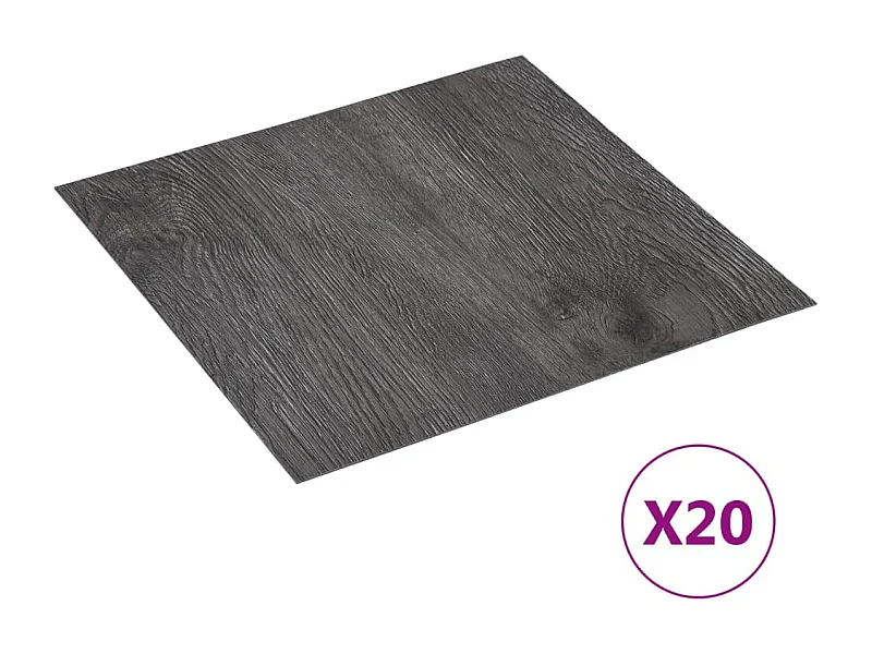 Planches de plancher autoadhésives 20 pcs PVC 1,86 m² Marron 6