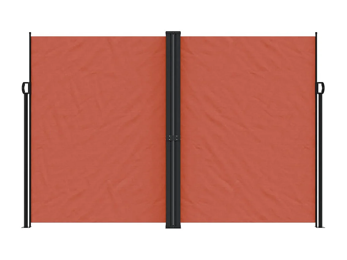 Toldo lateral retráctil terracota 220x1000 cm