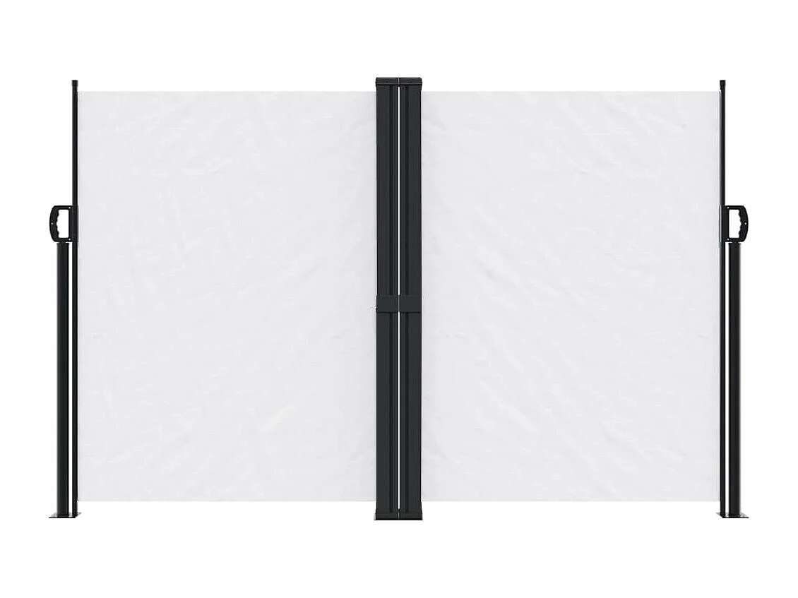 Toldo lateral retráctil blanco 160x1200 cm