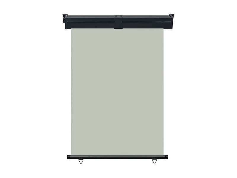 Toldo lateral de balcón gris 125x250 cm