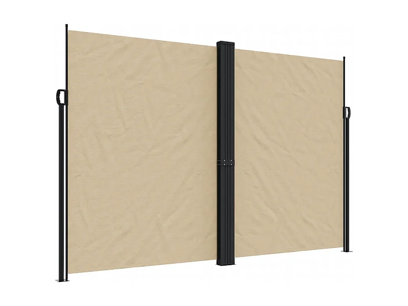 Toldo lateral retráctil beige 220x1200 cm