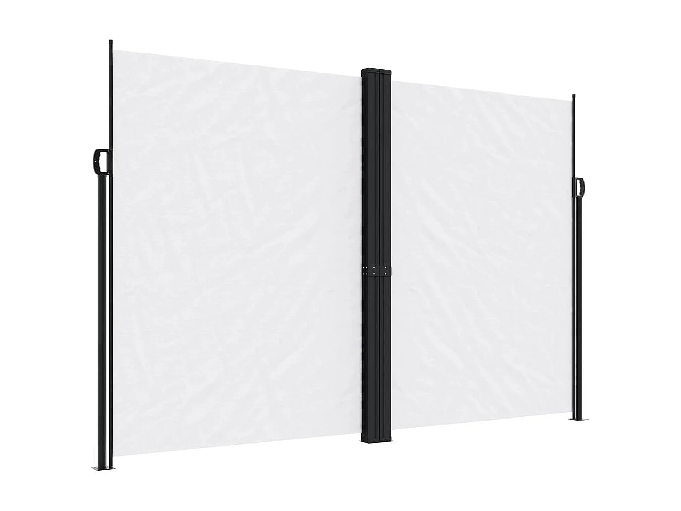 Toldo lateral retráctil blanco 220x1000 cm