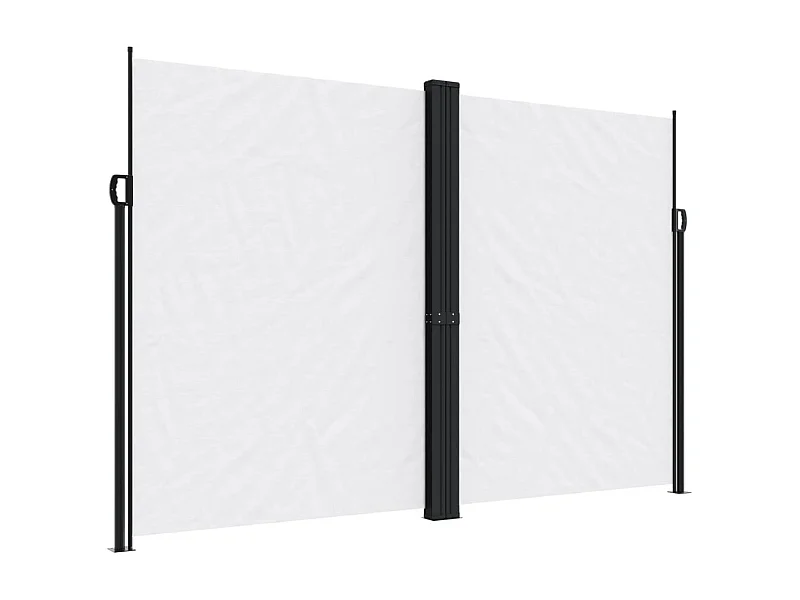 Toldo lateral retráctil blanco 220x1000 cm