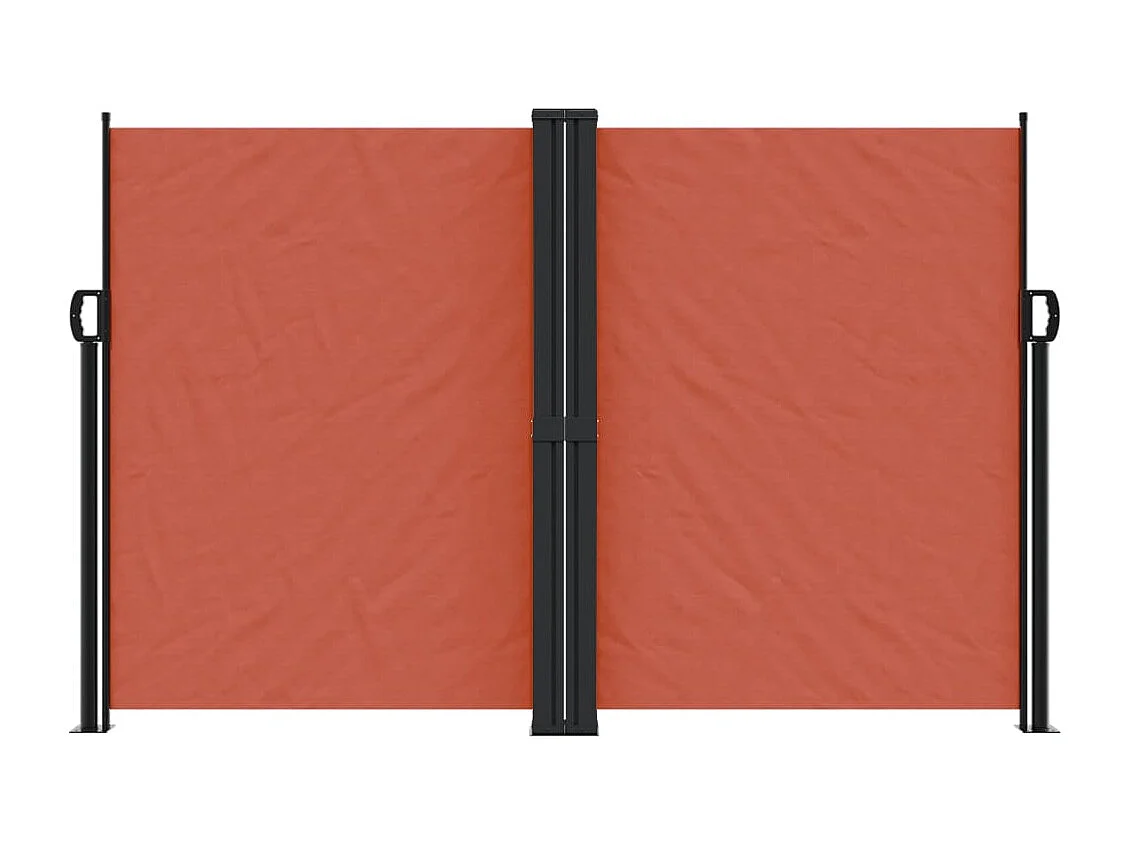 Toldo lateral retráctil terracota 160x1200 cm