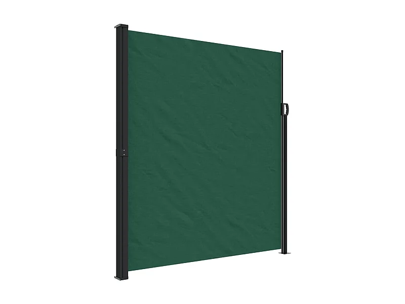 Toldo lateral retráctil verde oscuro 220x600 cm