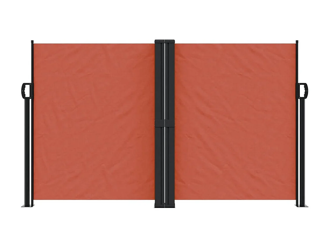 Toldo lateral retráctil terracota 140x1200 cm