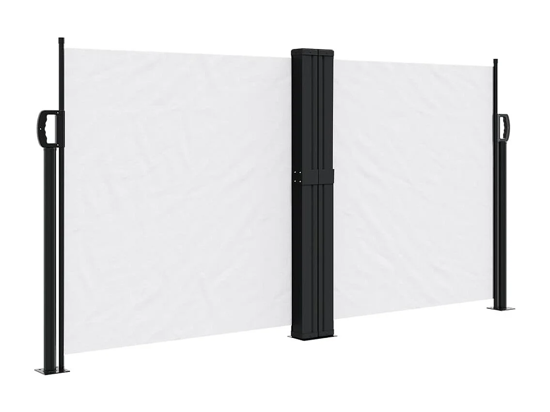 Toldo lateral retráctil blanco 120x1000 cm