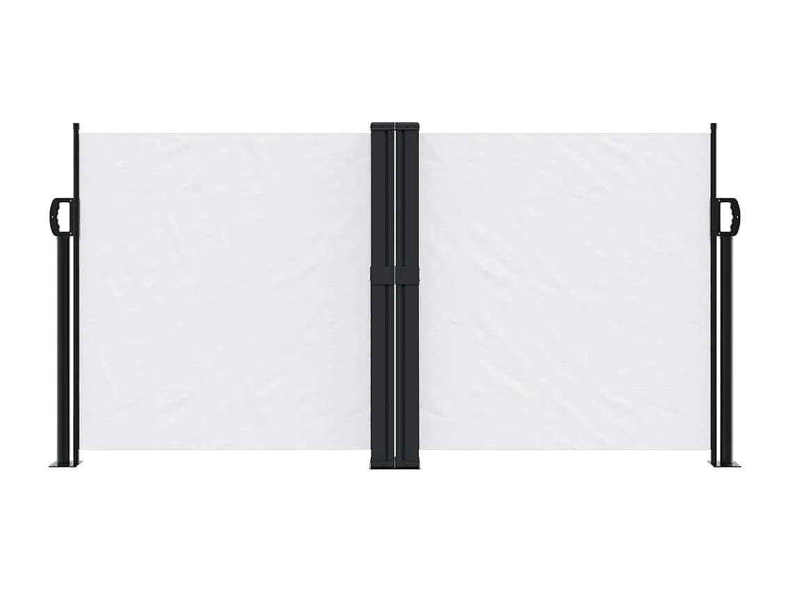 Toldo lateral retráctil blanco 120x1000 cm
