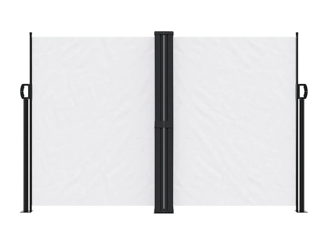 Toldo lateral retráctil blanco 160x1000 cm