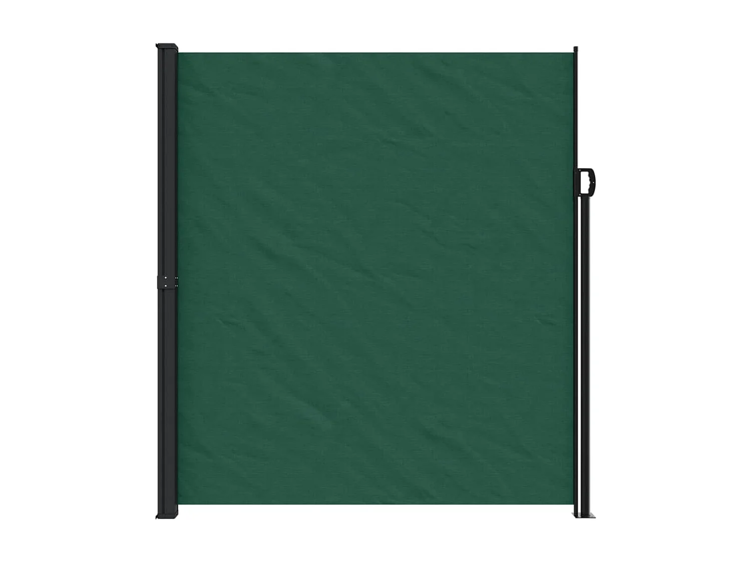 Toldo lateral retráctil verde oscuro 220x500 cm