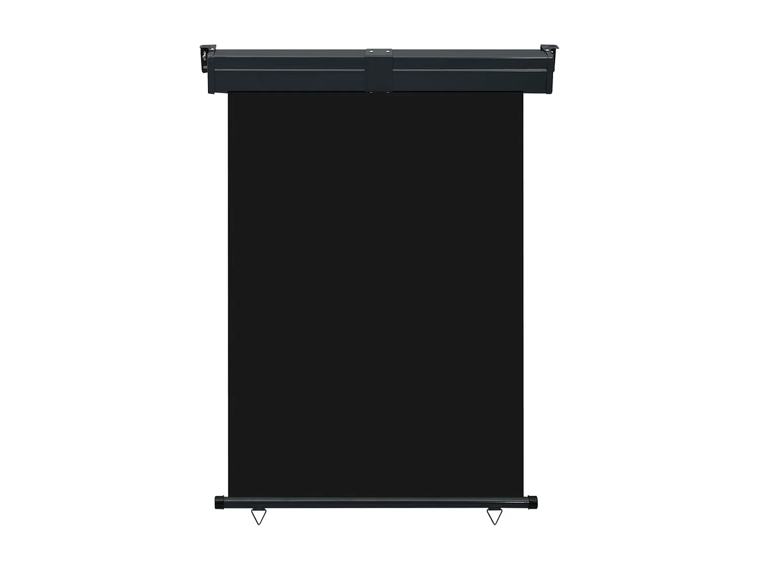 Toldo lateral de balcón negro 125x250 cm